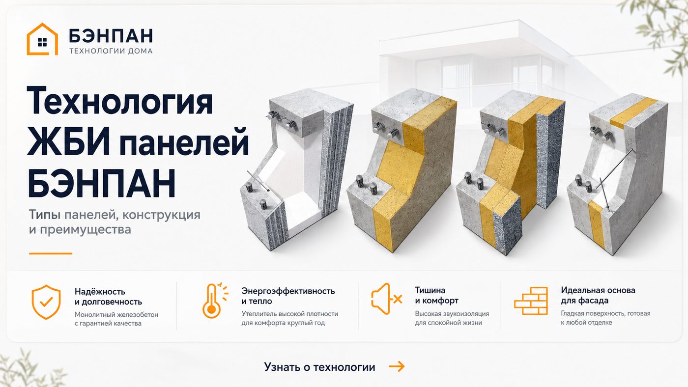 Технология ЖБИ панелей БЭНПАН